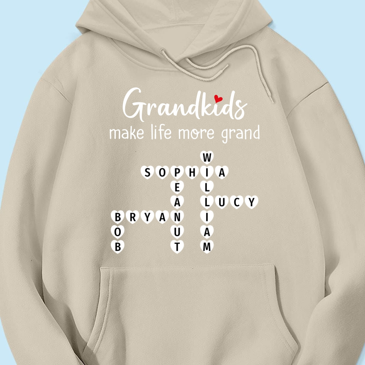 The Greatest Gift You Ever Know Crossword Puzzle Art Personalized Shirt | A Heartfelt Gift for Grandma's Birthday, Mother’s Day, or Just Because