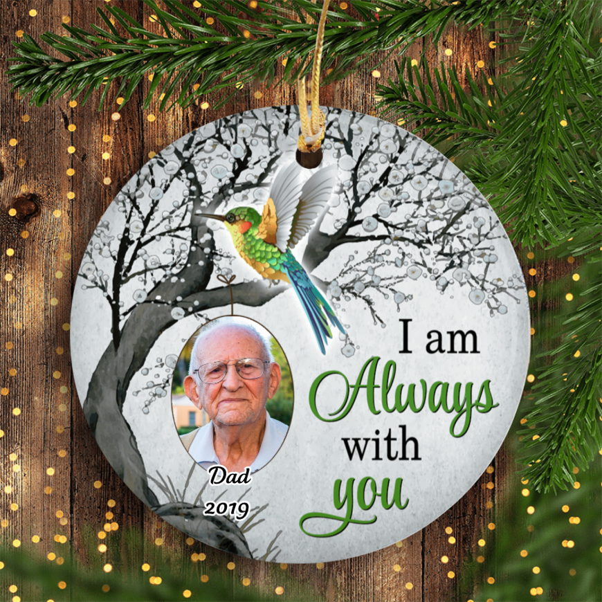 Hummingbird Always With You Custom Ornaments
