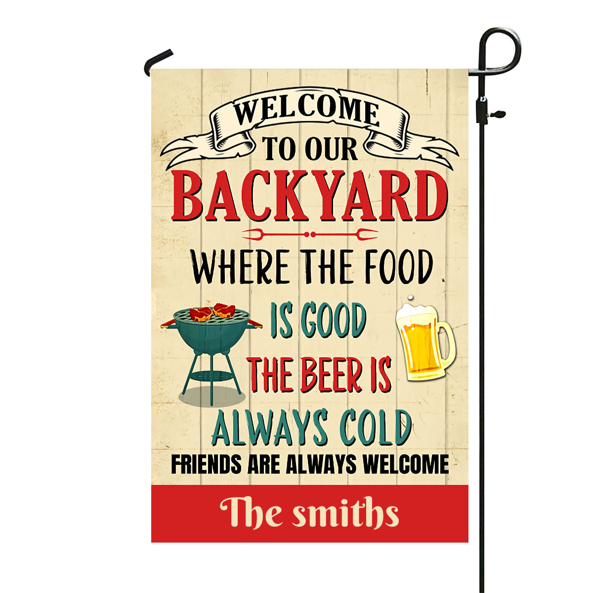 Personalized Outdoor Decor Backyard Flag