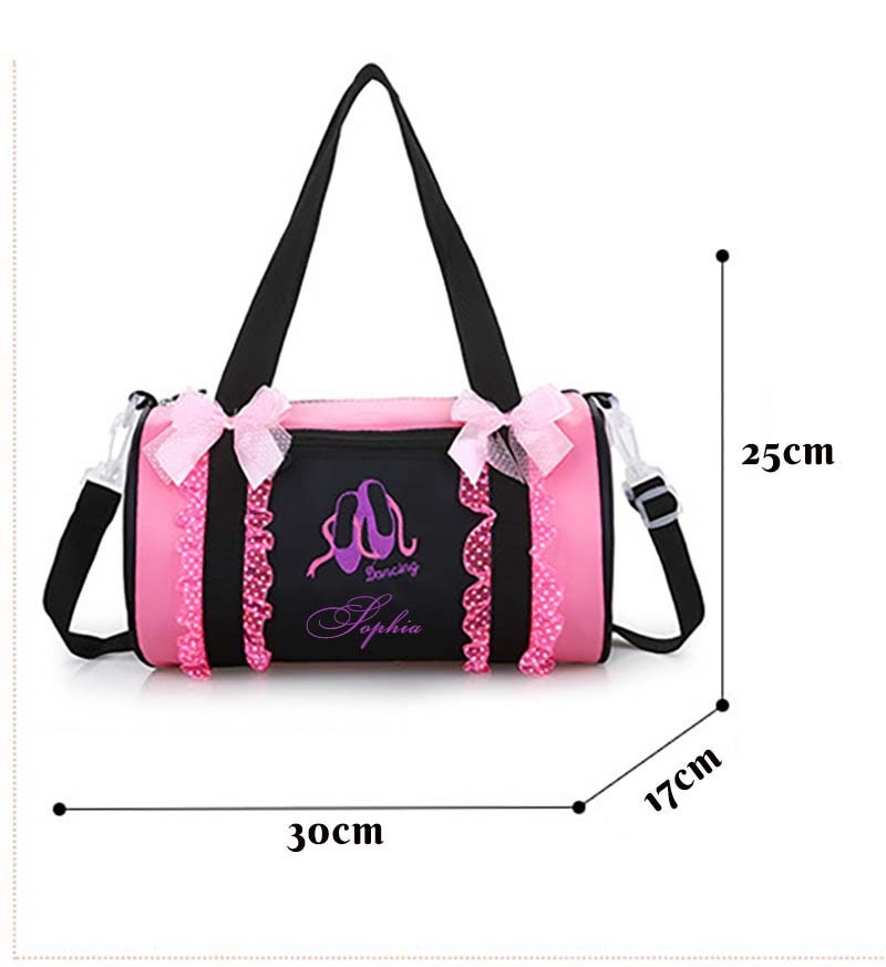 Personalized Dance Duffel, Ballerina Bags, Custom Name Shoulder Bags, Gift For Girl