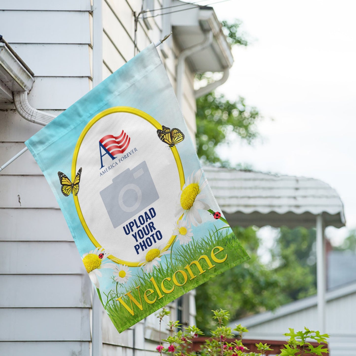 Personalized Loves Me, Loves Me Not House Flag & Garden Flag