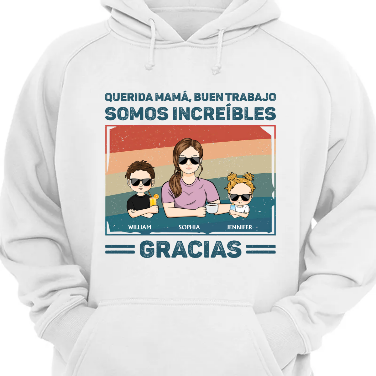 Querida Mamá Buen Trabajo Somos Increíbles Gracias Joven - Regalo para el Día de la Madre - Camiseta Personalizada