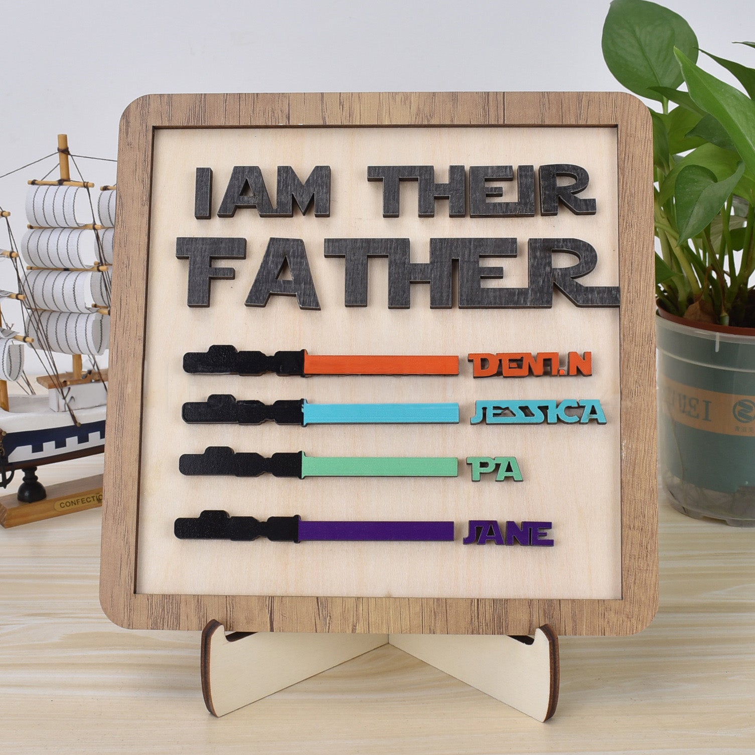 I Am Their Father - Fathers Day Gift - Personalized Plaques