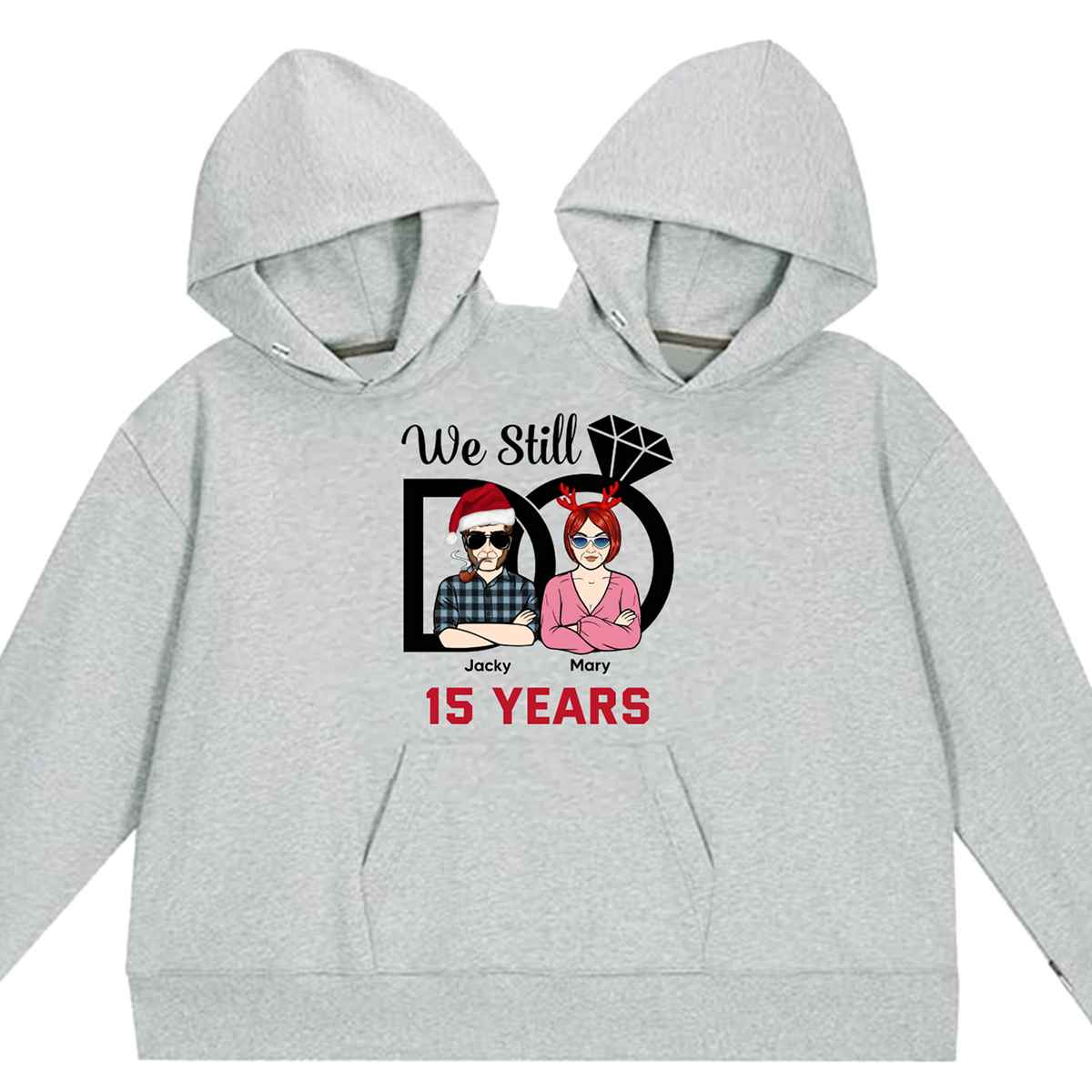 We Do Still Couple Anniversary Personalized Couple One-Piece Hoodie Sweatshirt