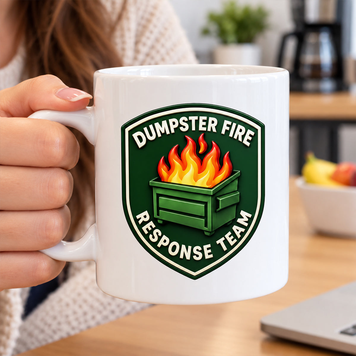 Dumpster Fire Response Team - Personalized Coffee Mug - Christmas Gift for Coworkers, Best Friends