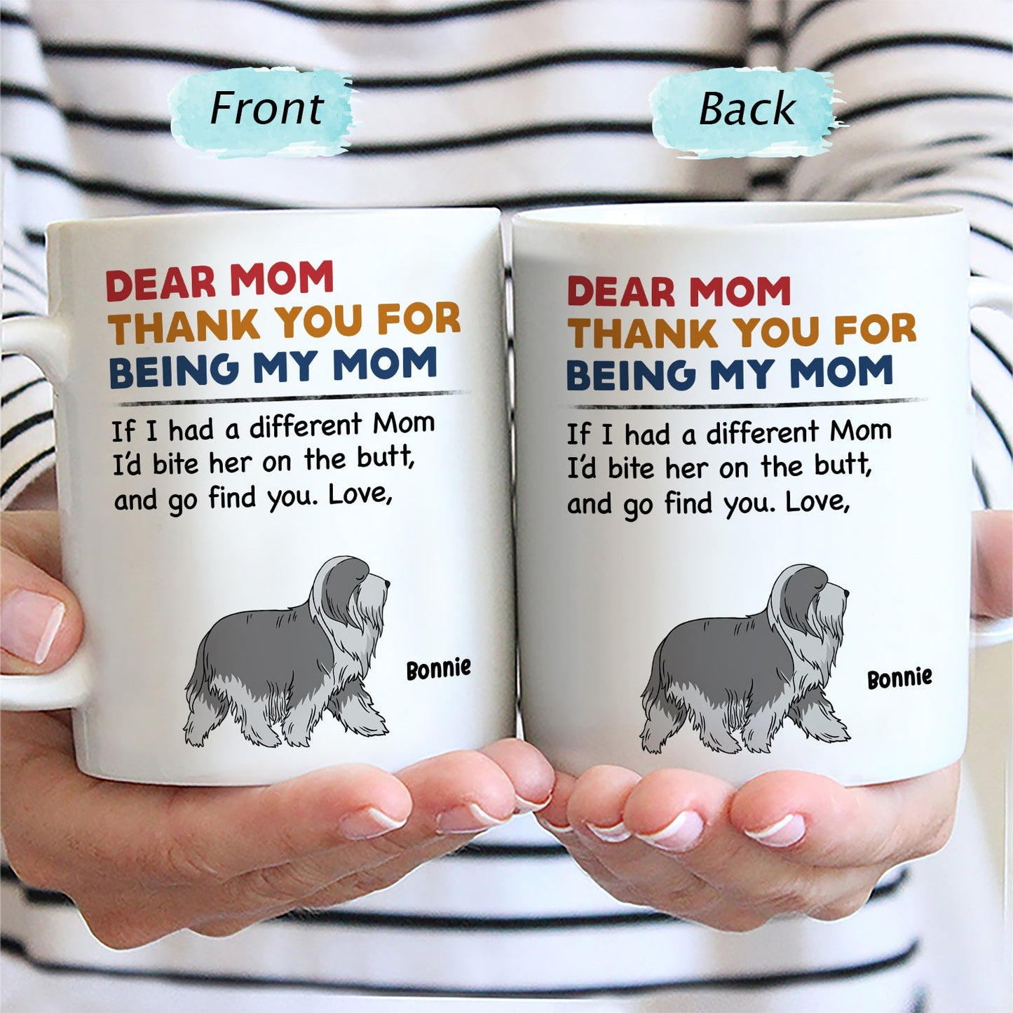 Pet Thank You For Being My Mom Dad - Funny Gift For Dog Lovers, Cat Lovers - Personalized Mug