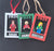 Brick Minifigure Holder Ornament w/ Name & Holiday Minifigure, Personalized Minifig Holder, Brick Christmas Ornament, Customized Unique Gift