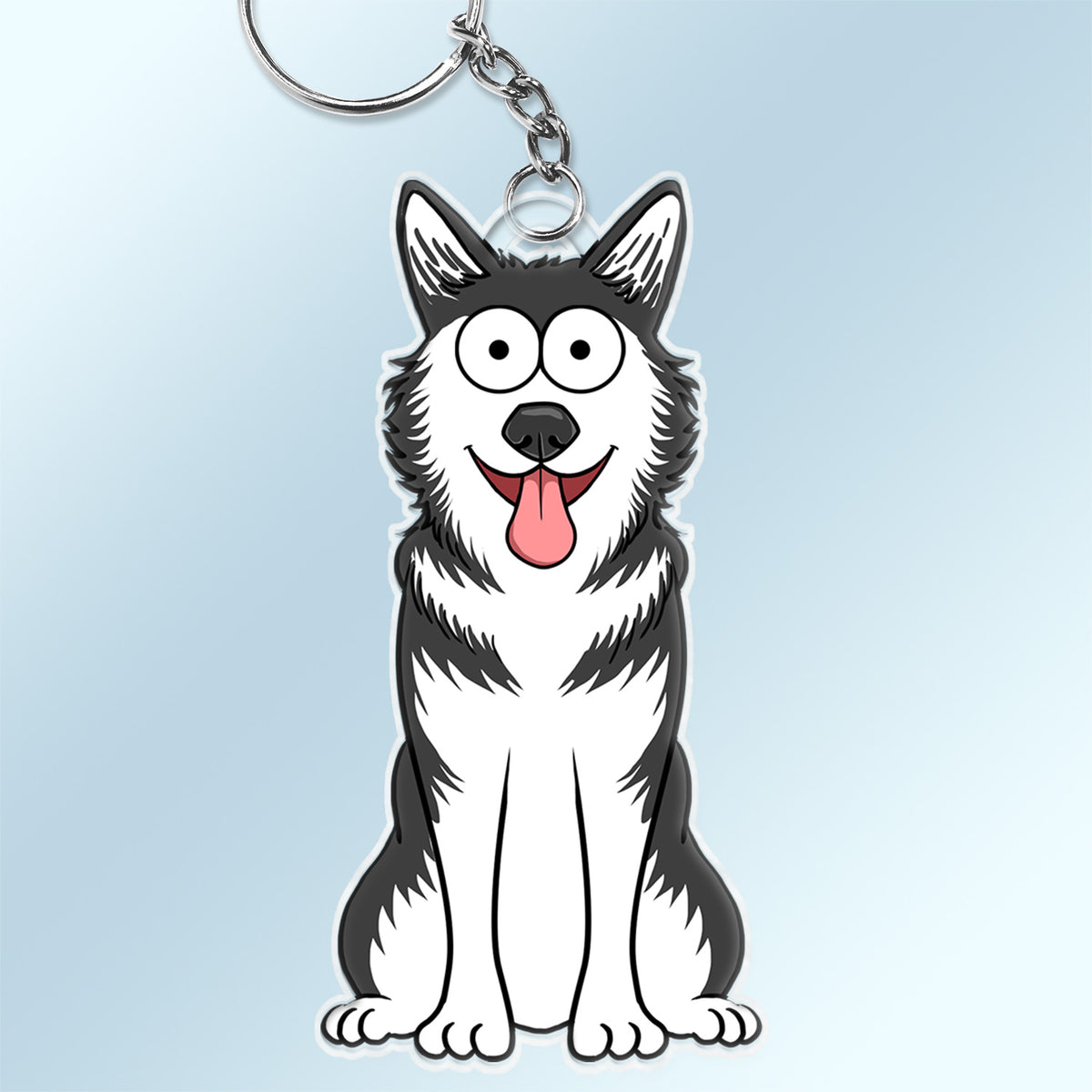 Funny Cartoon Pet - Gift For Cat Lovers, Dog Lovers - Personalized Cutout Acrylic Keychain
