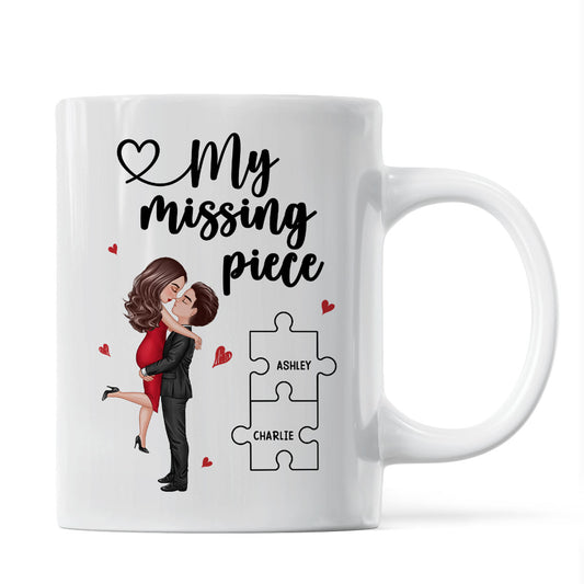 My Missing Piece Valentine‘s Day Gift For Her Gift For Him Personalized Mug