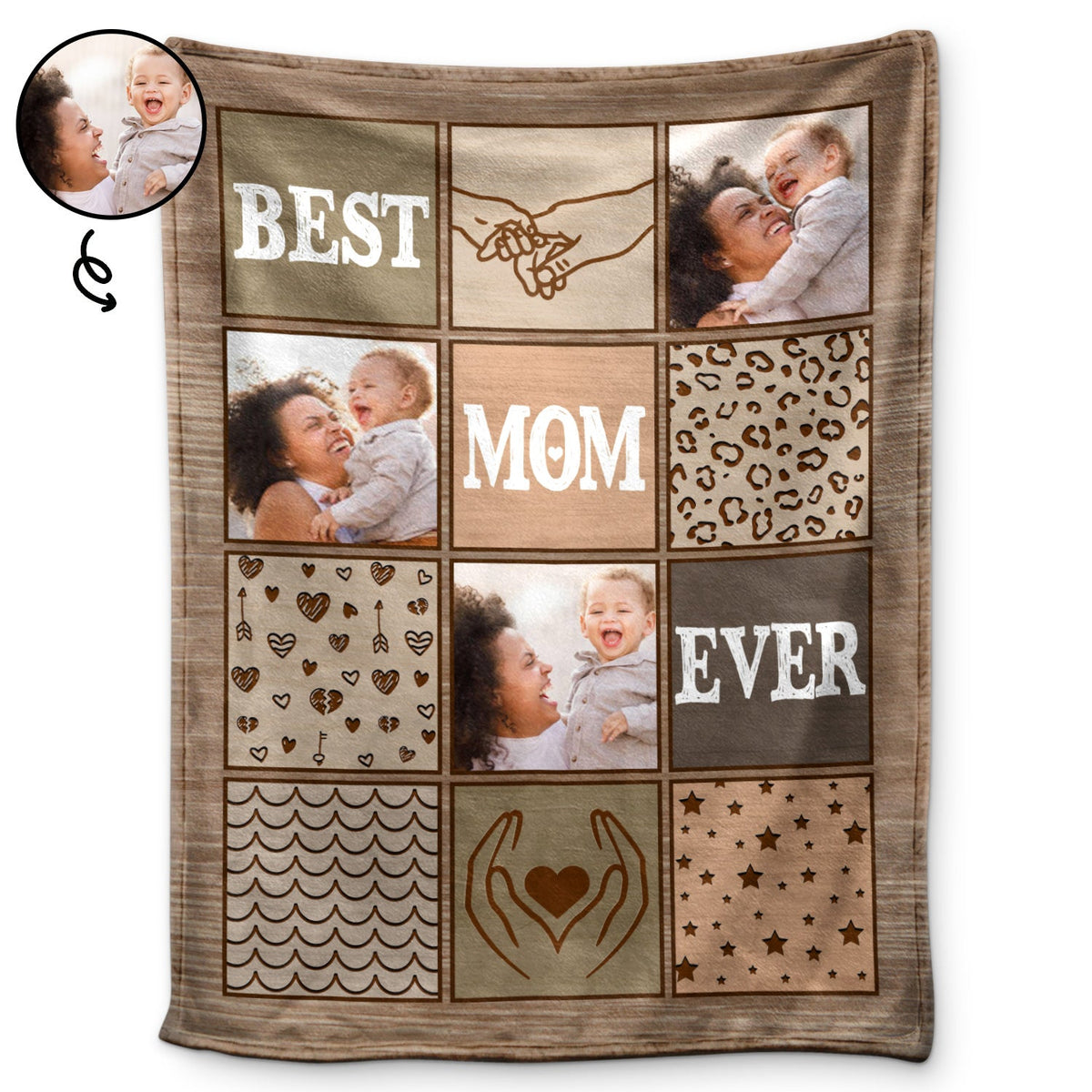 Personalized Best Mom Ever Fleece Blanket