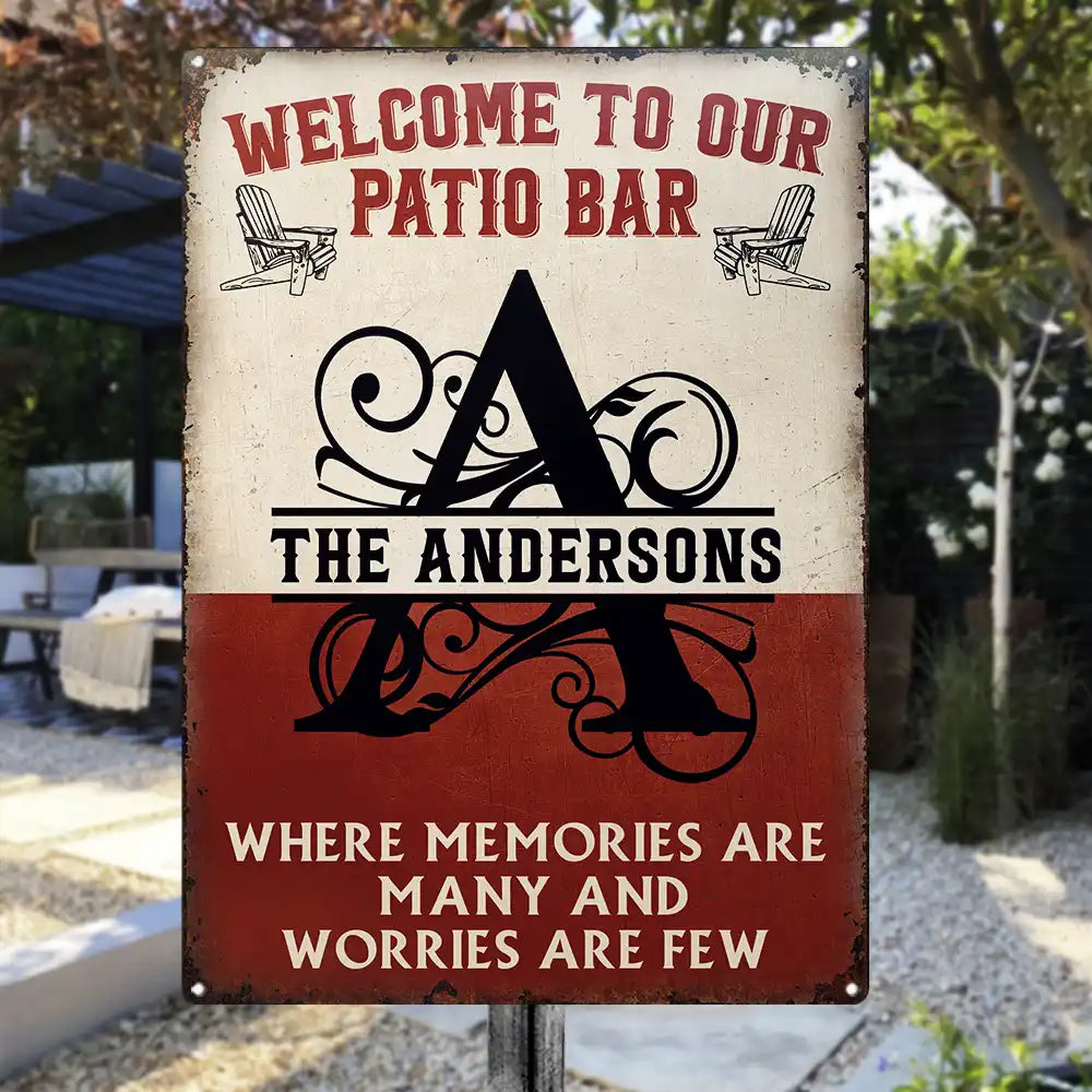 Monogram Memories Are Many - Personalized Classic Metal Signs