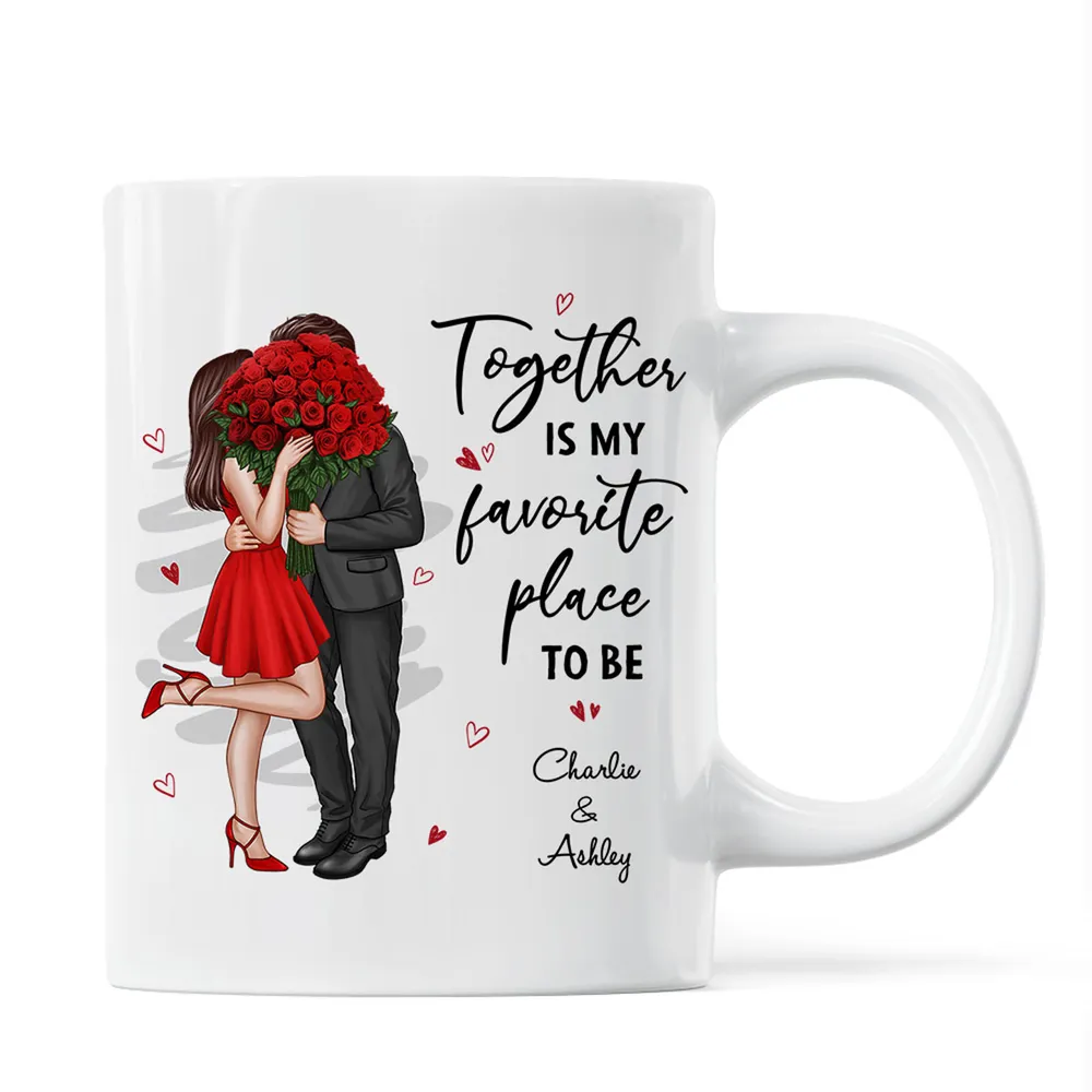 Elegant Couple Valentine‘s Gift For Him For Her Personalized Mug