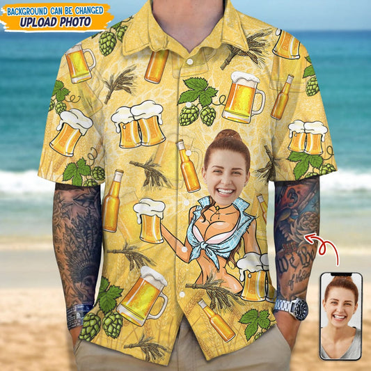 Custom Face Photo - Gift For Husband And Boyfriend - Personalized Custom Hawaiian Shirt