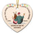 Of All The Weird Things - Christmas Gift For Couples, Husband, Wife - Personalized Heart Ceramic Ornament