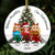 Sisterhood Animated Besties Christmas Personalized Ceramic Ornament