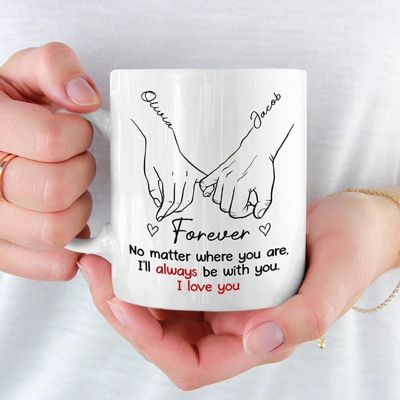 I'll Go Anywhere With You - Couple Personalized Custom Mug - Gift For Husband Wife, Anniversary
