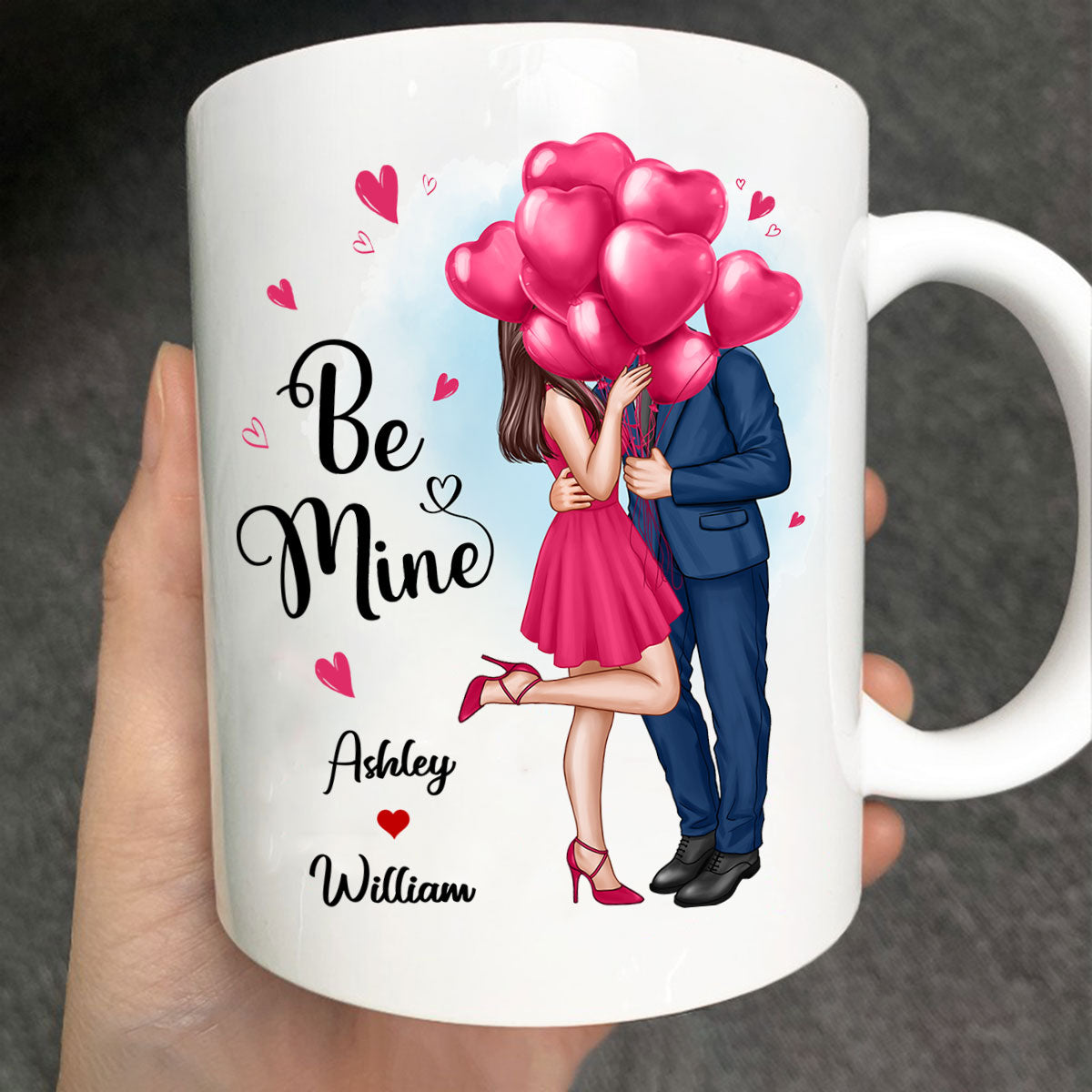 Elegant Couple Be Mine Personalized Mug