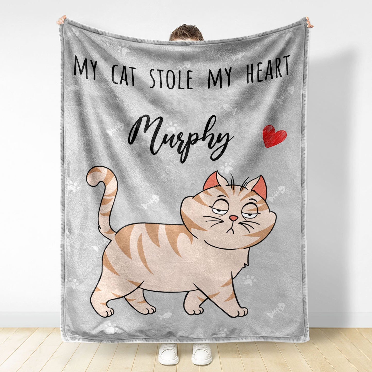 Funny Cartoon Cats Walking - Gift For Cat Lovers - Personalized Fleece Blanket