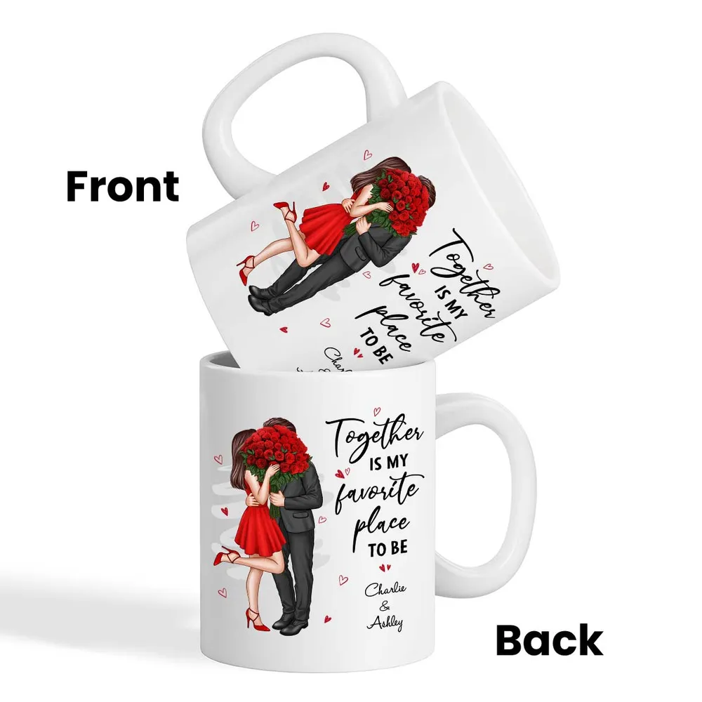 Elegant Couple Valentine‘s Gift For Him For Her Personalized Mug