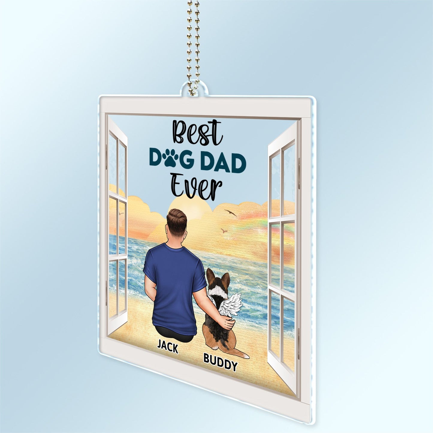 A Bond That Can't Be Broken - Gift For Dog Lovers, Dog Mom, Dog Dad - Personalized Acrylic Car Hanger