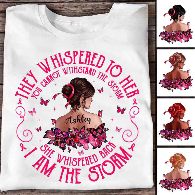 Breast Cancer I Am The Storm Personalized Shirt