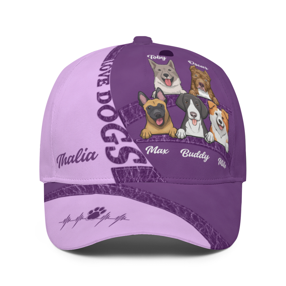 Dog Personalized Custom Hat, All Over Print Classic Cap - Gift For Pet Owners, Pet Lovers