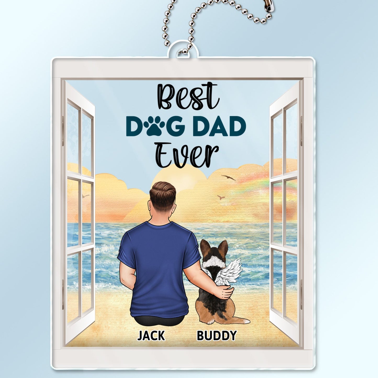 A Bond That Can't Be Broken - Gift For Dog Lovers, Dog Mom, Dog Dad - Personalized Acrylic Car Hanger