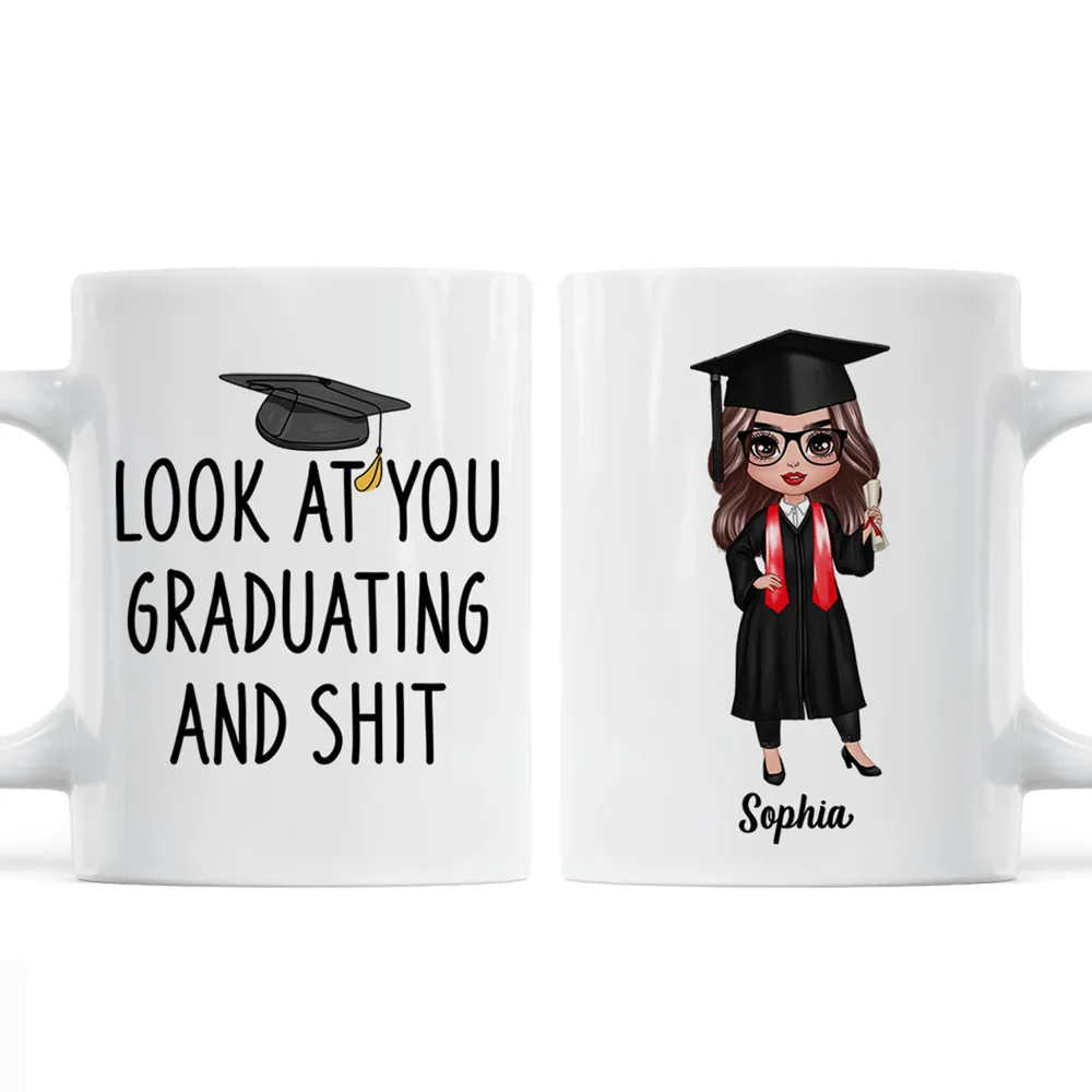 Look At You Graduating Funny Graduation Gift For Graduate Personalized Mug