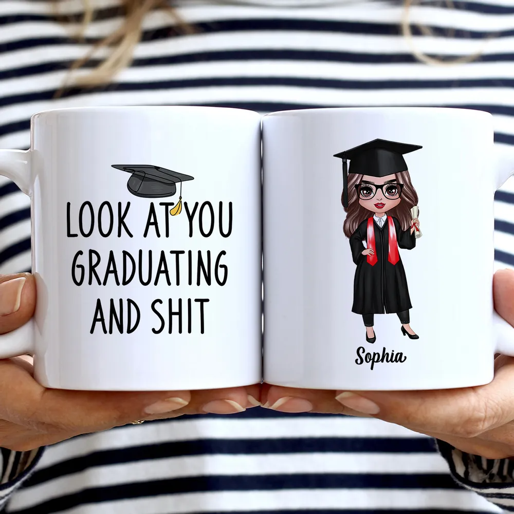 Look At You Graduating Funny Graduation Gift For Graduate Personalized Mug