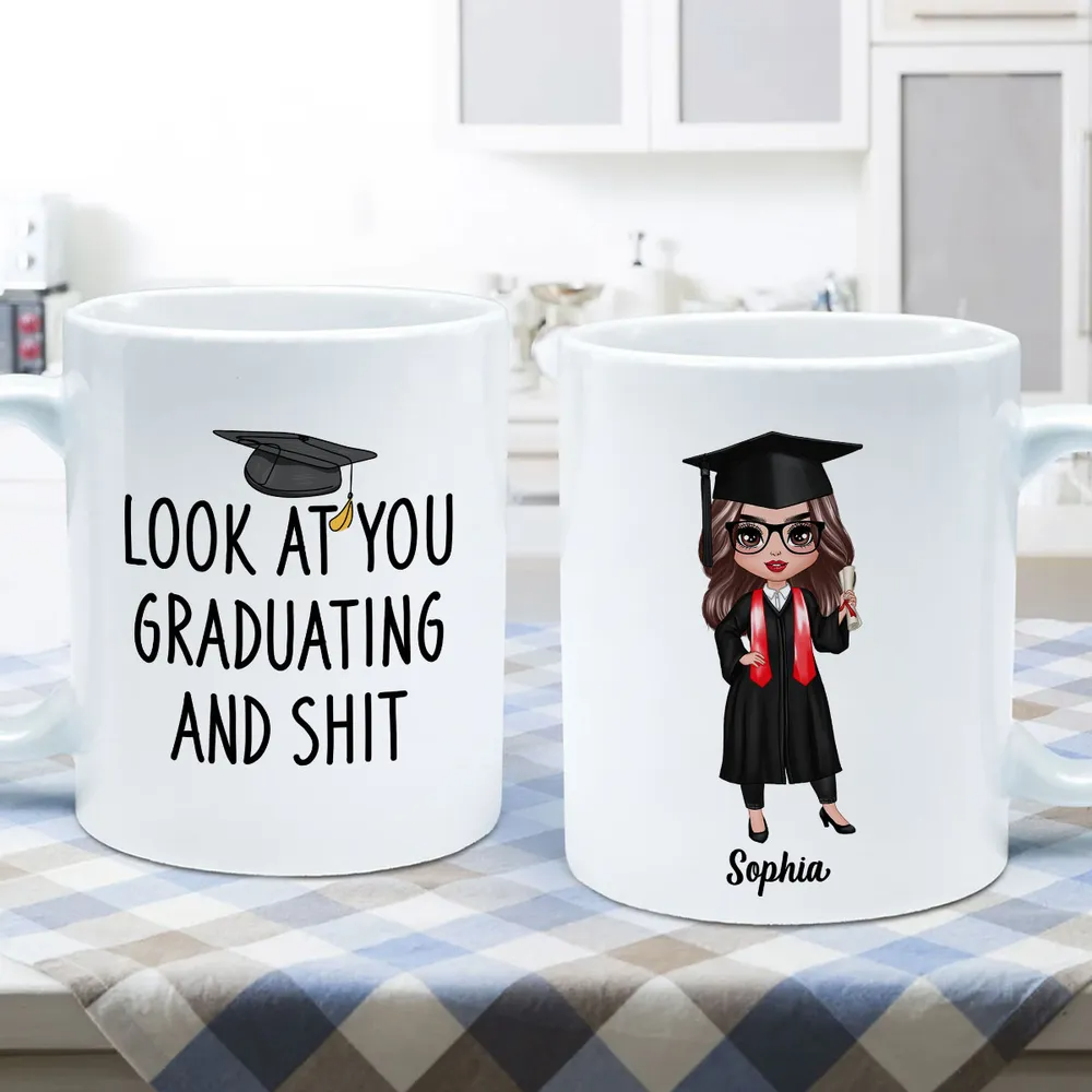 Look At You Graduating Funny Graduation Gift For Graduate Personalized Mug