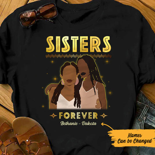 Personalized Sisters Forever BWA Friends T Shirt