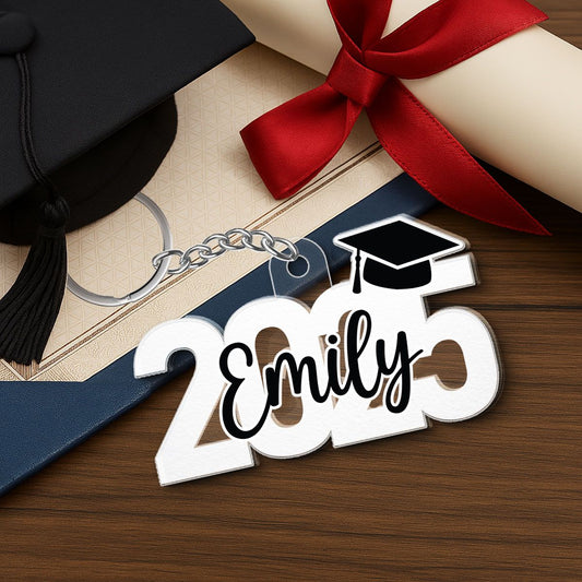 2025 Graduation Senior Custom Name Personalized Acrylic Keychain