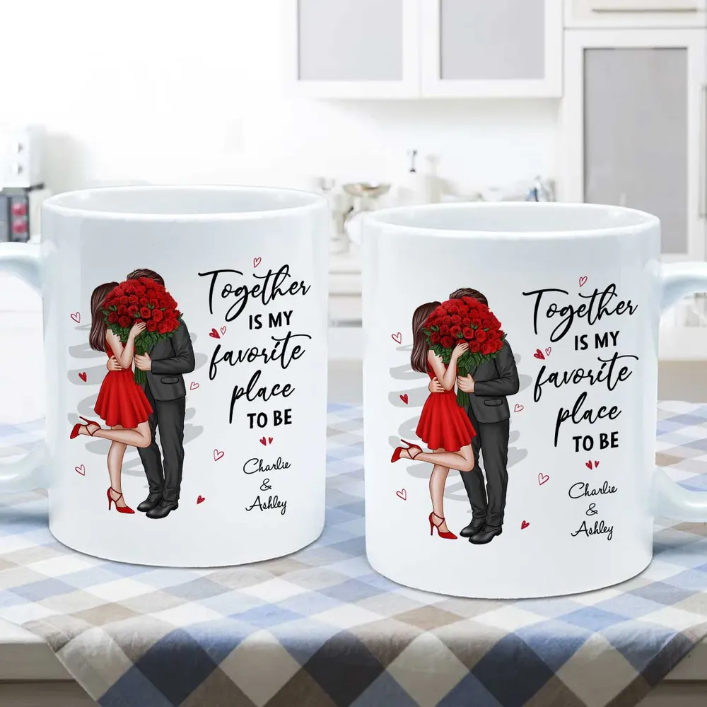 Elegant Couple Valentine‘s Gift For Him For Her Personalized Mug