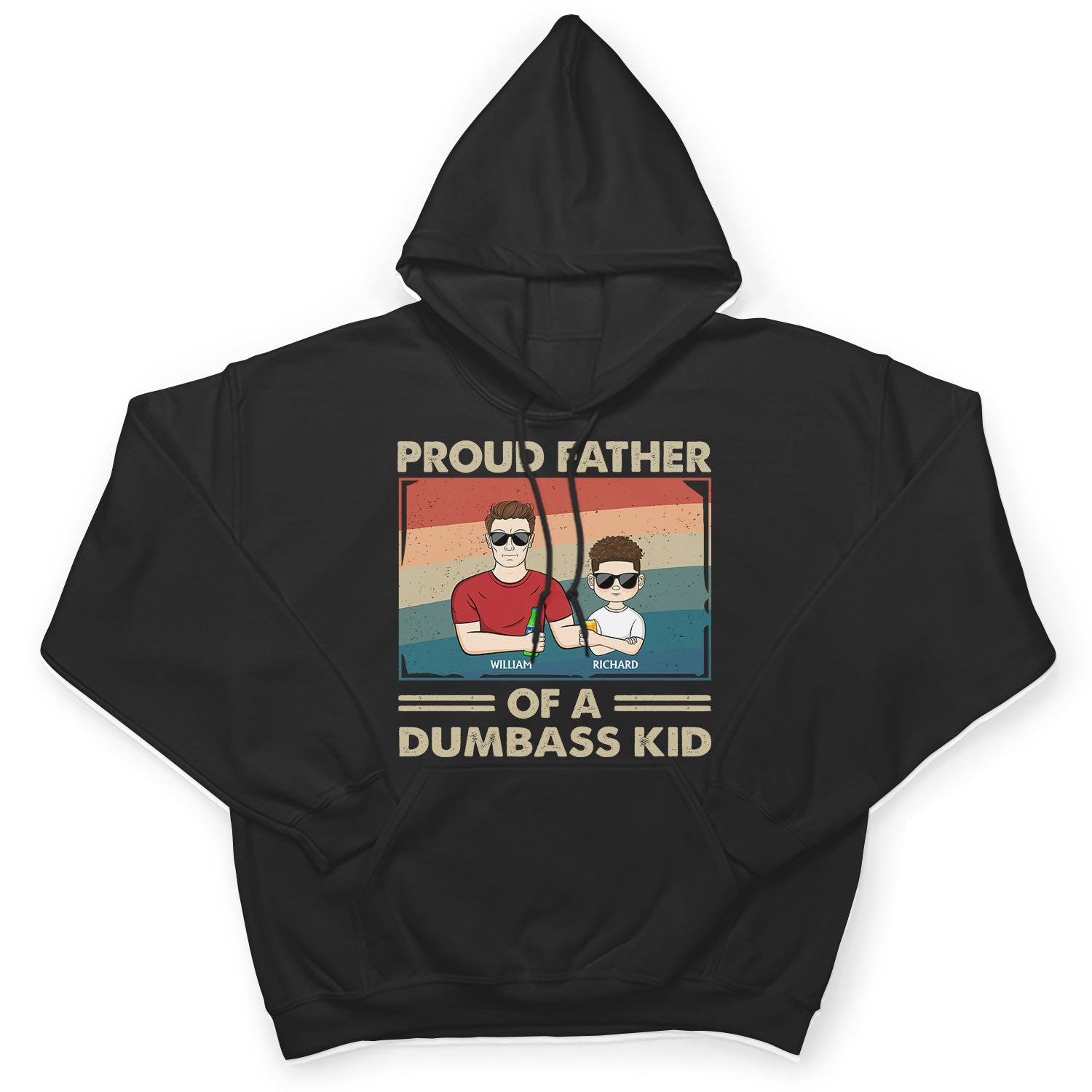 Proud Father Of A Few Kids - Funny Gift For Dad, Father, Grandpa - Personalized Hoodie