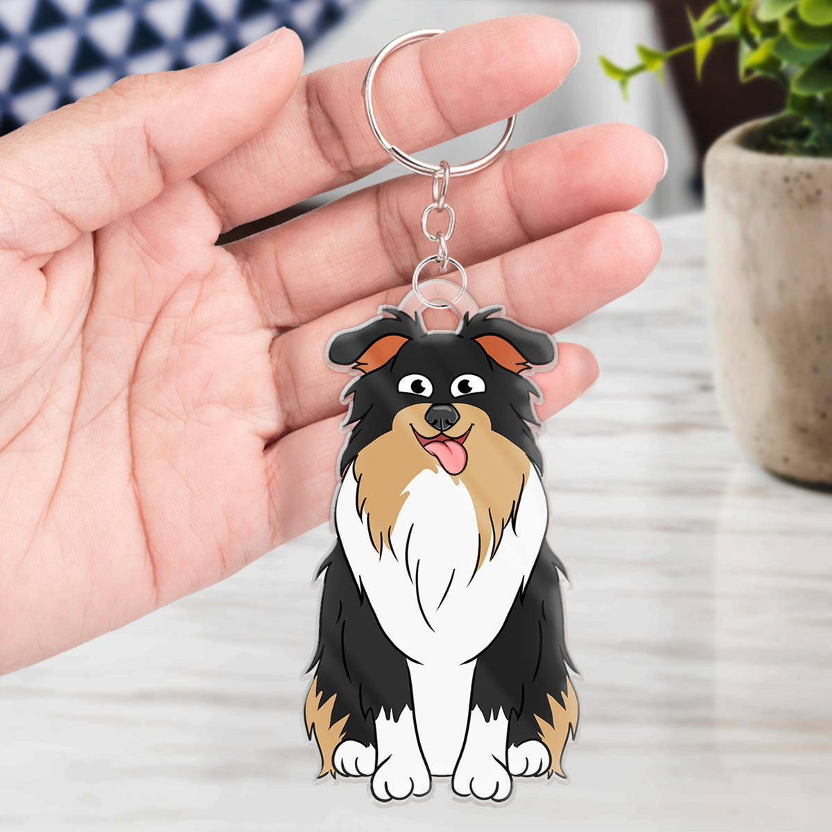 Funny Cartoon Pet - Gift For Cat Lovers, Dog Lovers - Personalized Cutout Acrylic Keychain