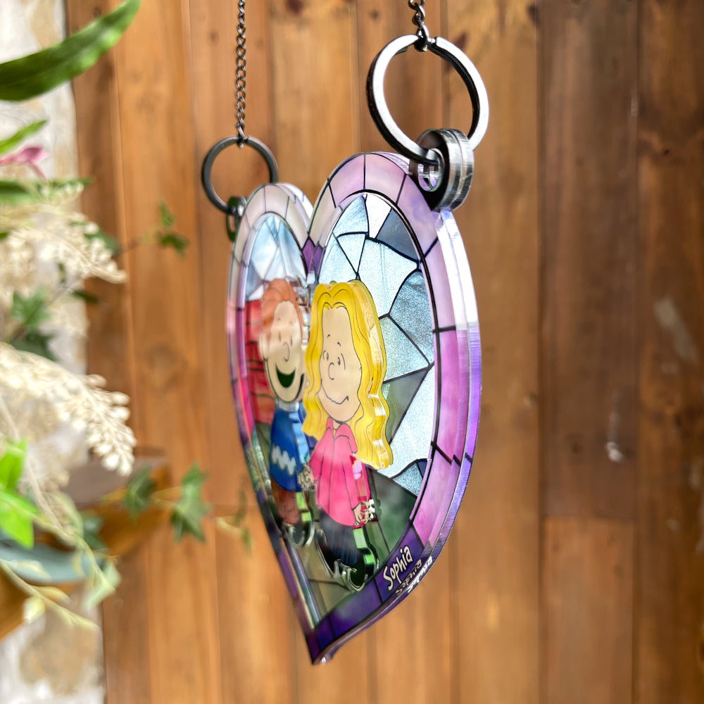 Personalized Gifts For Couple Suncatcher Ornament Handing Couple