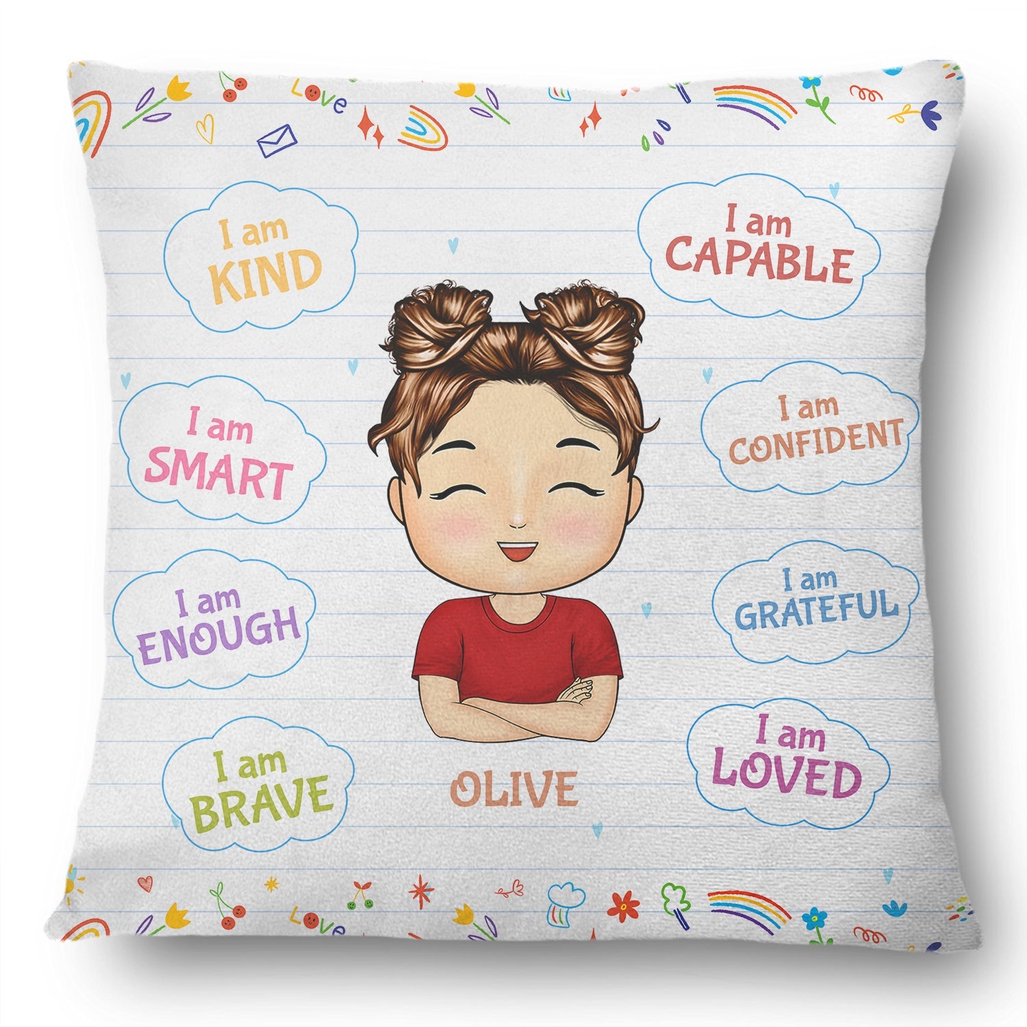 I Am Kind I Am Smart - Gift For Kid, Back To School Gift - Personalized Pillow