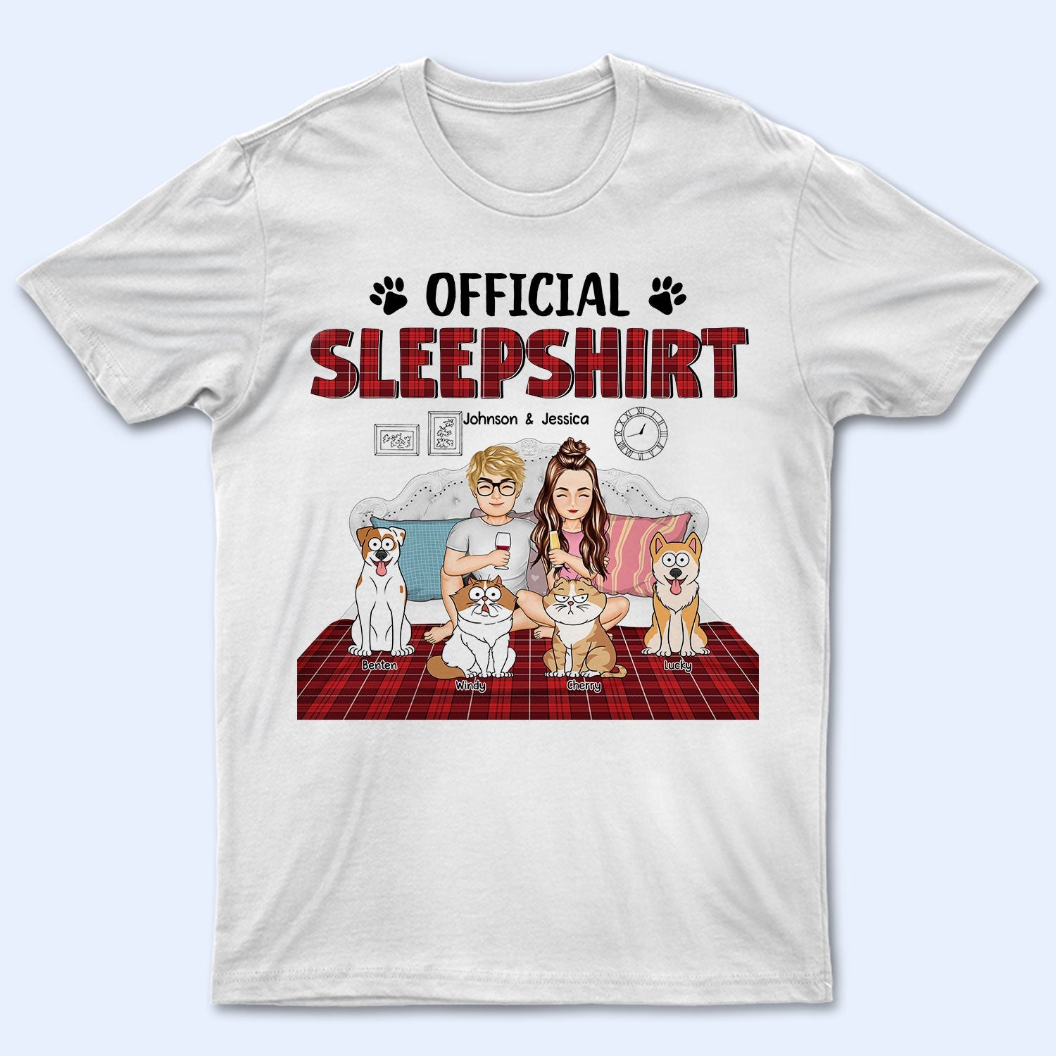 Official Sleepshirt - Gift For Pet Lovers - Personalized T Shirt