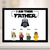 I Am Their Father, Brick Figure Family, Personalized Your Own Minifig Family Frame