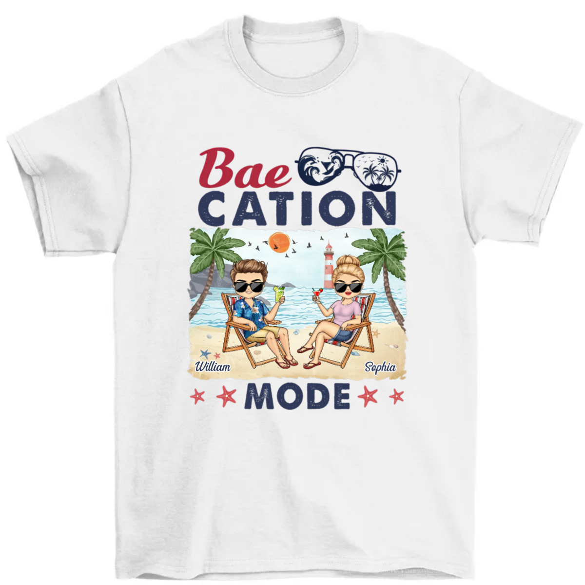 Baecation Mode - Personalized T Shirt