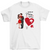 Elegant Couple Kissing Missing Piece Red Heart Valentine‘s Day Gift For Her Gift For Him Personalized T shirt