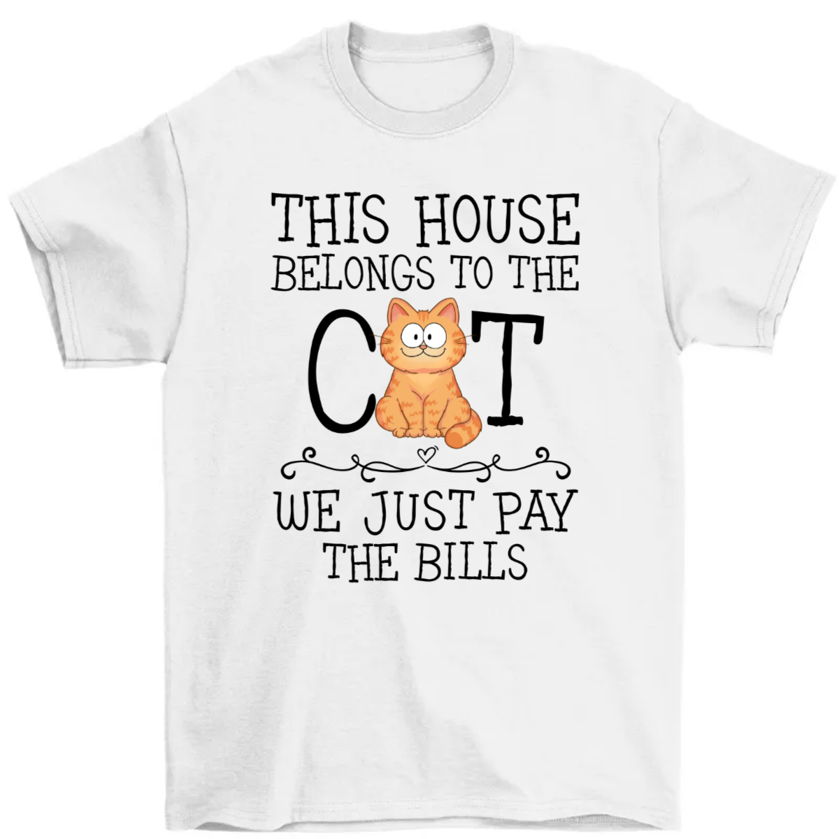 This House Belongs To The Cats Personalized Shirt