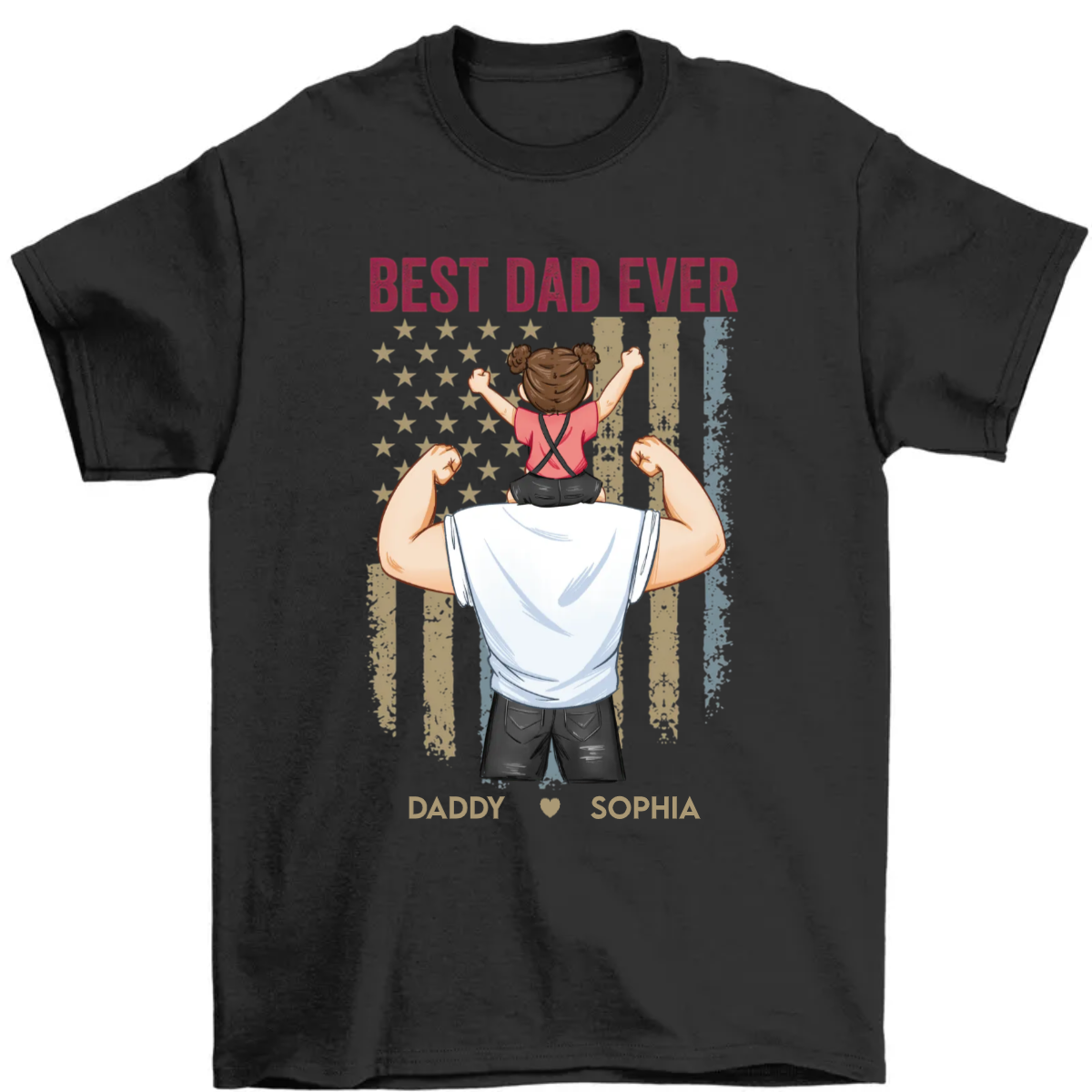 Proud As The Best Dad Ever - Personalized Shirt