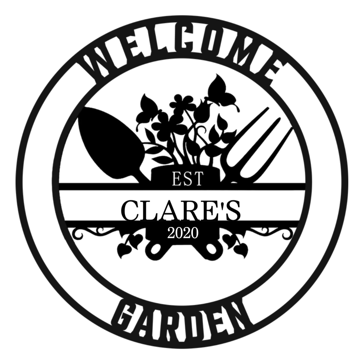 Custom Metal Garden Sign, Personalized Greenhouse Decorations, Gift for Grandmother, Garden Gift, Custom Metal Signs