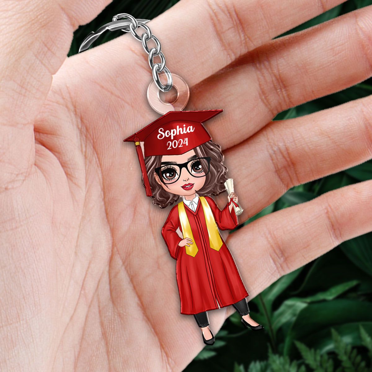 Class Of 2024 Senior Graduation Gift For Daughter Personalized Acrylic Keychain