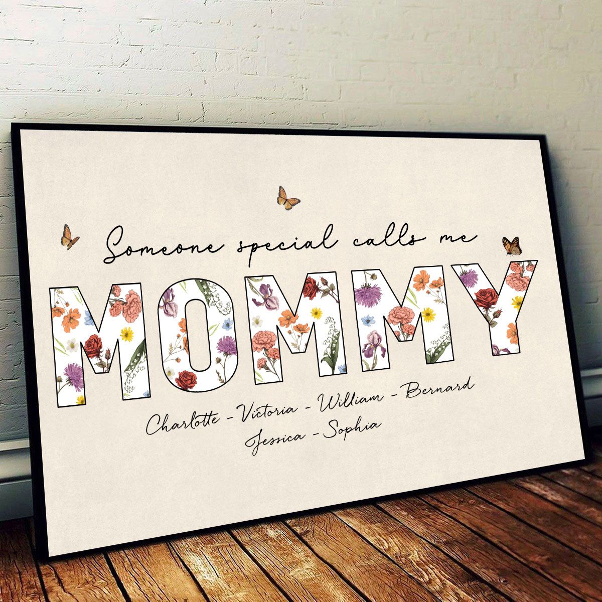 Someone Special Calls Me Grandma Personalized Poster, Birth Month Flower, Gift For Grandma