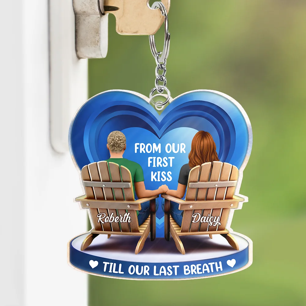 Together Since Couple 3D Effect - Personalized Acrylic Keychain