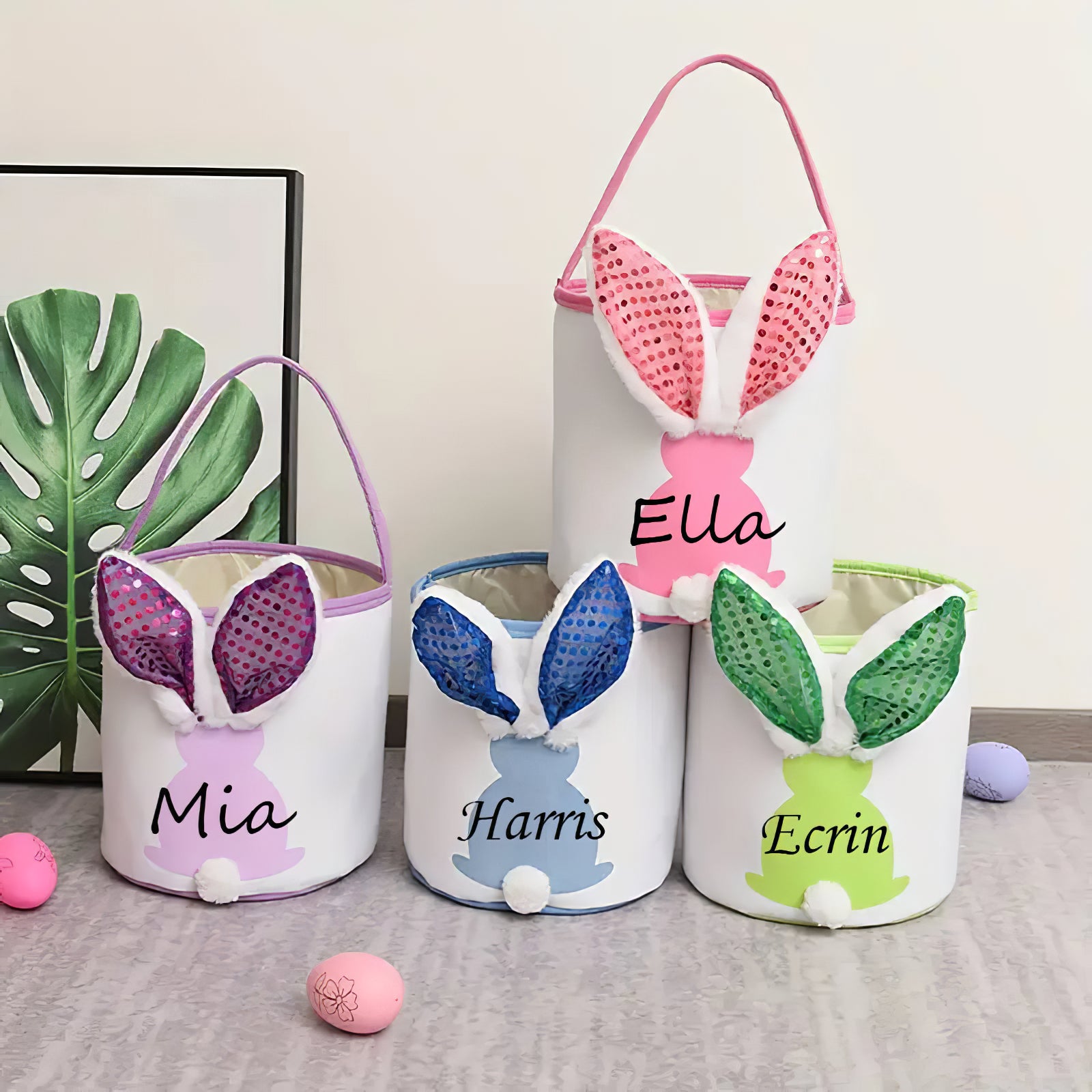 Easter Gift For Kids Personalized Luminous Bunny Basket
