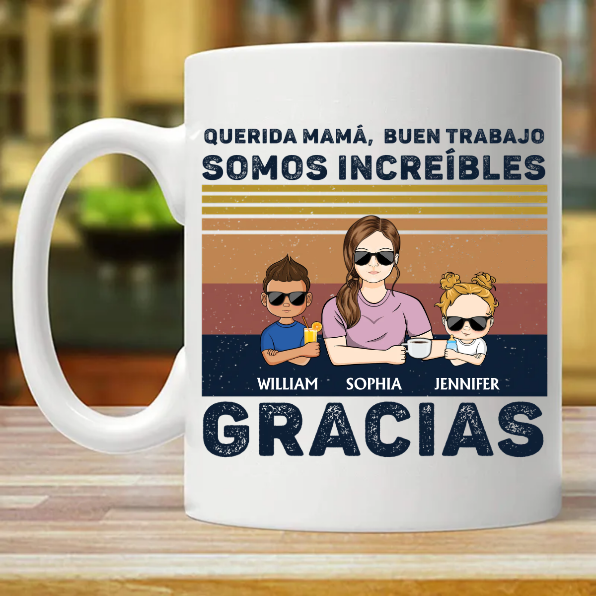 Querida Mamá Buen Trabajo Somos Increíbles Gracias Joven - Regalo Para Madre - Taza personalizada