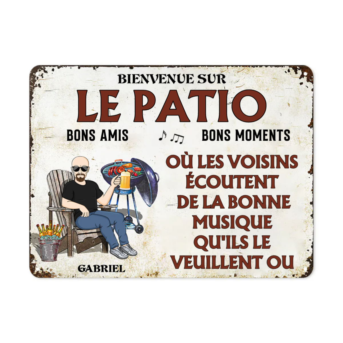 QUMENEY Lot De 5 Plaques Murales En Métal Vintage - En Forme De Plaque De Peste, Décoration Murale Unique Pour La Maison, Un Bar, Un Café, Un